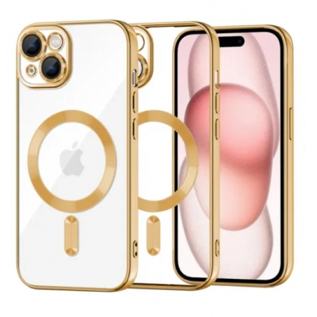Husa iPhone 14 Plus MagSafe, auriu