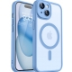 Husă compatibilă cu Apple iPhone 17 Pro Max, MagSafe, Anti-Șoc, Protecție Completă, Albastru,