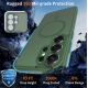 Husa de protecție pentru Samsung Galaxy S26 Ultra, verde închis, material TPU + Policabonat, protecție completă, anti-soc