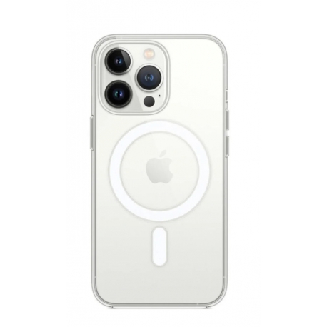 Husă iPhone 15 Pro, MagSafe, Transparentă, Ramă Neagră