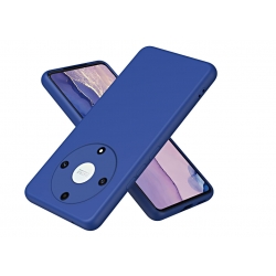 Husa Honor Magic 6 Pro, Silicon, MicroFibra, Albastru