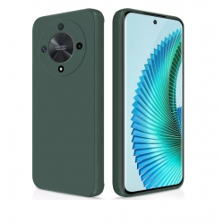 Husa Honor Magic 6 Pro, Silicon, MicroFibra, Verde