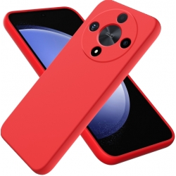 Husa Honor Magic 6 Lite , Silicon, MicroFibra, Rosie