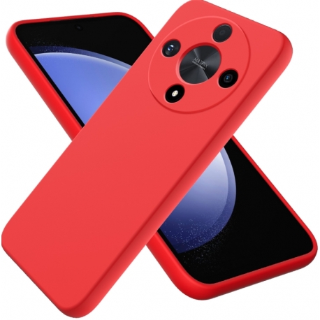 Husa Honor Magic 6 Lite , Silicon, MicroFibra, Rosie