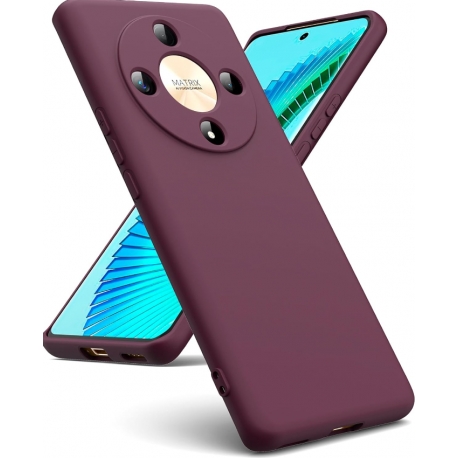 Husa Honor Magic 6 Lite , Silicon, MicroFibra, Rosie