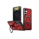 Husa Hybrid Armor » Samsung A57 (A576), MagRing, MultiAngle, RED