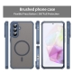Husa MagFrost Pro » Samsung A57 (A576), Matte MagSafe, Frosted Gray / BLUE