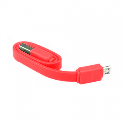 Cablu Date & Incarcare MicroUSB Fast Charge - 1 Metru (Rosu) Candy Box