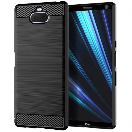 Husa SONY Xperia 10 Plus - Carbon (Negru) FORCELL