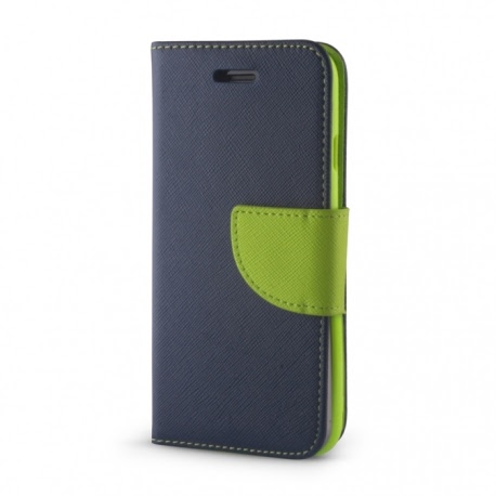 Husa Pentru SAMSUNG Galaxy J1 2015 - Leather Fancy TSS, Bleumarin