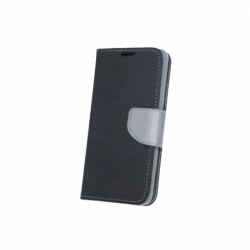 Husa Pentru SAMSUNG Galaxy J5 2016 - Leather Fancy TSS, Negru/Argintiu