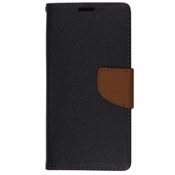 Husa Pentru SAMSUNG Galaxy S6 Edge - Leather Fancy TSS, NegruMaro