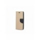 Husa Pentru HUAWEI P8 Lite 2017 / P9 Lite 2017 - Leather Fancy TSS, Auriu/Negru