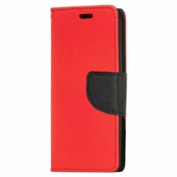 Husa Pentru XIAOMI RedMi 4X - Leather Fancy TSS, Rosu