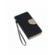 Husa Pentru SAMSUNG Galaxy A6 2018 - Leather Fancy TSS, NegruAuriu
