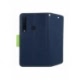 Husa Pentru SAMSUNG Galaxy A9 2018 - Leather Fancy TSS, Bleumarin