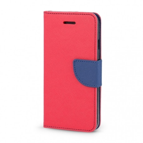 Husa Pentru SAMSUNG Galaxy J1 2016 - Leather Fancy TSS, Rosu