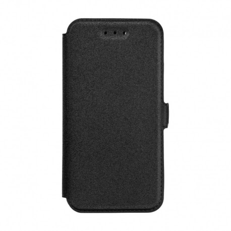 Husa Pentru LG Q6 - Leather Pocket TSS, Negru