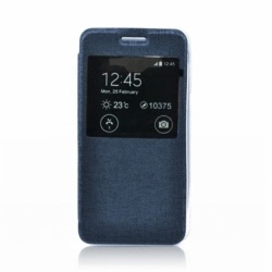 Husa SAMSUNG Galaxy S4 Mini - Flip Window TSS, Bleumarin