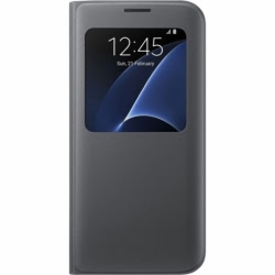 Husa Pentru SAMSUNG Galaxy S7 - Flip Window TSS, Negru
