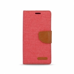 Husa MICROSOFT Lumia 550 - Denim Canvas TSS, Rosu