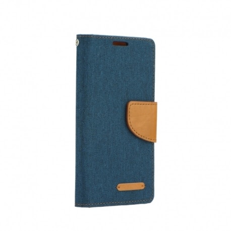 Husa Pentru SAMSUNG Galaxy A5 2018 / A8 2018 - Denim Canvas TSS, Bleumarin