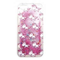 Husa Pentru SAMSUNG Galaxy J3 2016 - Water Glitter TSS, Roz, Ponny