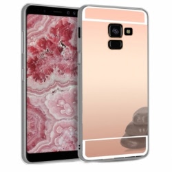Husa Pentru SAMSUNG Galaxy A5 2018 / A8 2018 - Luxury Mirror TSS, Roz-Auriu