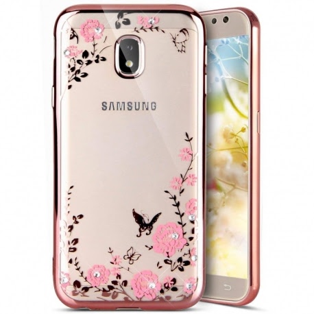 Husa Pentru SAMSUNG Galaxy J7 2017 - Luxury Glare TSS, Roz-Auriu
