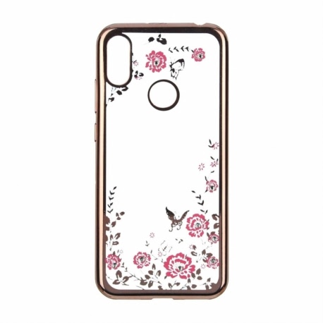 Husa Pentru SAMSUNG Galaxy A40 - Luxury Glare TSS, Roz-Auriu
