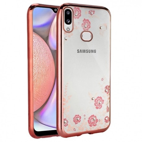Husa Pentru SAMSUNG Galaxy A10s - Luxury Glare TSS, Roz-Auriu