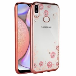 Husa SAMSUNG Galaxy A20s - Luxury Glare TSS, Roz-Auriu