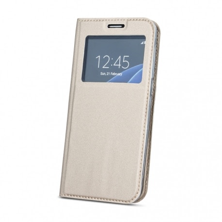 Husa Pentru SAMSUNG Galaxy J5 2016 - Smart Window TSS, Auriu