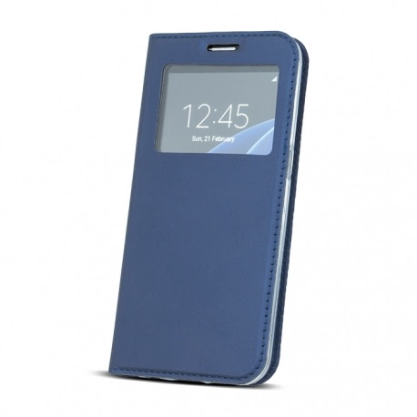 Husa Pentru SAMSUNG Galaxy S6 - Smart Window TSS, Bleumarin