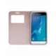 Husa Pentru SAMSUNG Galaxy J3 2016 - Smart Window TSS, Roz-Auriu