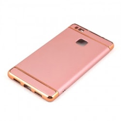 Husa APPLE iPhone 5\5S\SE - Luxury 3 in 1 TSS, Roz-Auriu