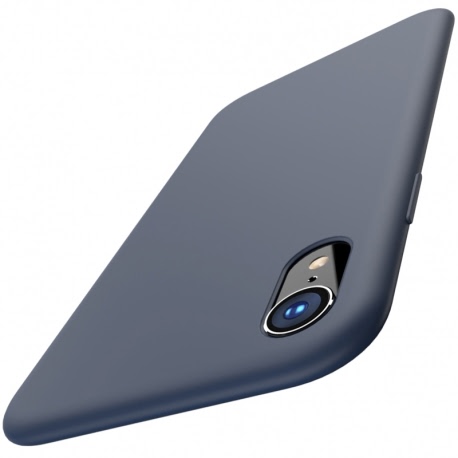 Husa APPLE iPhone XR - Luxury Slim Mat TSS, Bleumarin