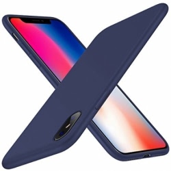 Husa APPLE iPhone XS Max - Luxury Slim Mat TSS, Bleumarin
