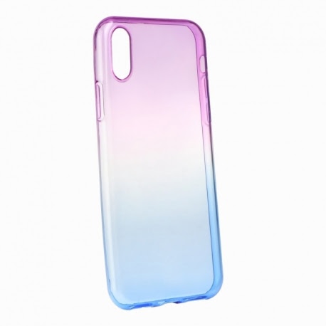 Husa APPLE iPhone X - Gradient TSS, Violet\Albastru