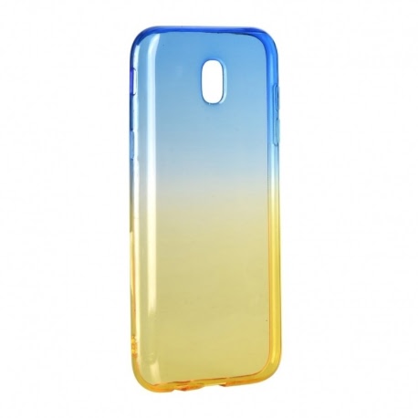 Husa SAMSUNG Galaxy J3 2017 - Gradient TSS, Albastru/Auriu