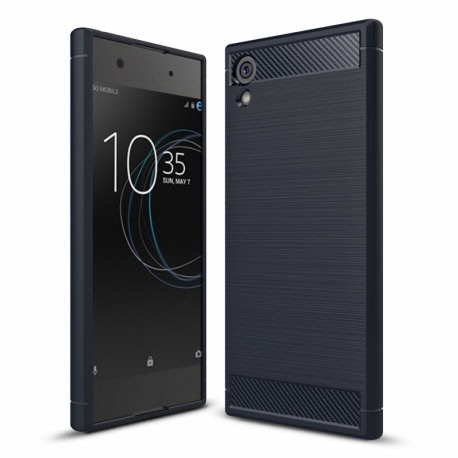 Husa SONY Xperia XA1 - Luxury Carbon TSS, Bleumarin