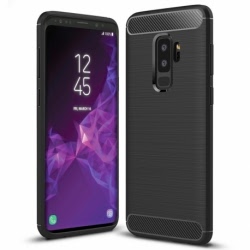 Husa SAMSUNG Galaxy S9 Plus - Luxury Carbon TSS, Negru