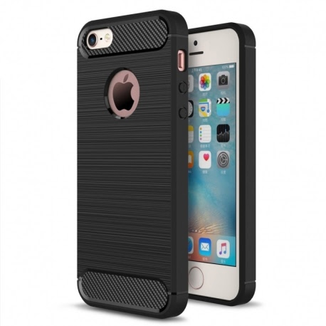 Husa Pentru APPLE iPhone 5/5S/SE - Luxury Carbon TSS, Negru