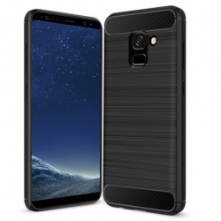 Husa SAMSUNG Galaxy A5 2018 \ A8 2018 - Luxury Carbon TSS, Negru