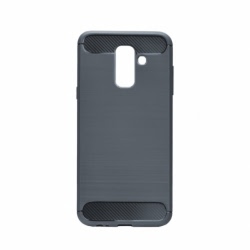 Husa Pentru SAMSUNG Galaxy A6 Plus 2018 - Luxury Carbon TSS, Bleumarin