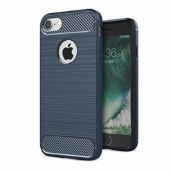 Husa Pentru APPLE iPhone 6/6S - Luxury Carbon TSS, Bleumarin