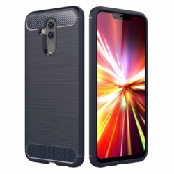 Husa HUAWEI Mate 20 Lite - Luxury Carbon TSS, Bleumarin