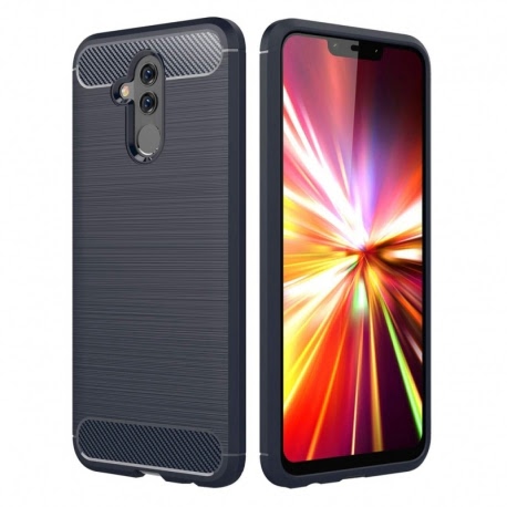 Husa HUAWEI Mate 20 Lite - Luxury Carbon TSS, Bleumarin