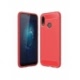 Husa HUAWEI P20 Lite - Luxury Carbon TSS, Rosu
