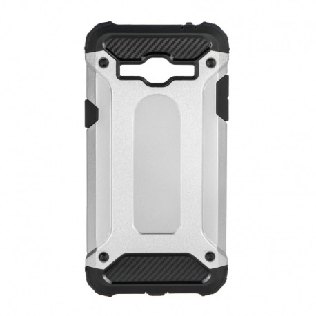 Husa SAMSUNG Galaxy J3 2016 - TPU Luxury Armor TSS, Argintiu